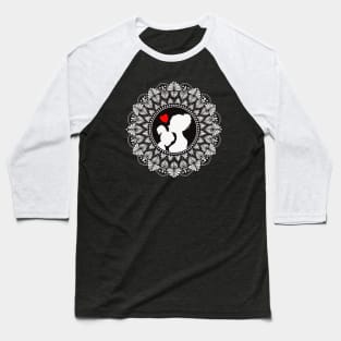 Mother and Daughter Mandala Mothers Day Baseball T-Shirt